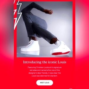 Christian Louboutin White Leather Sneaker